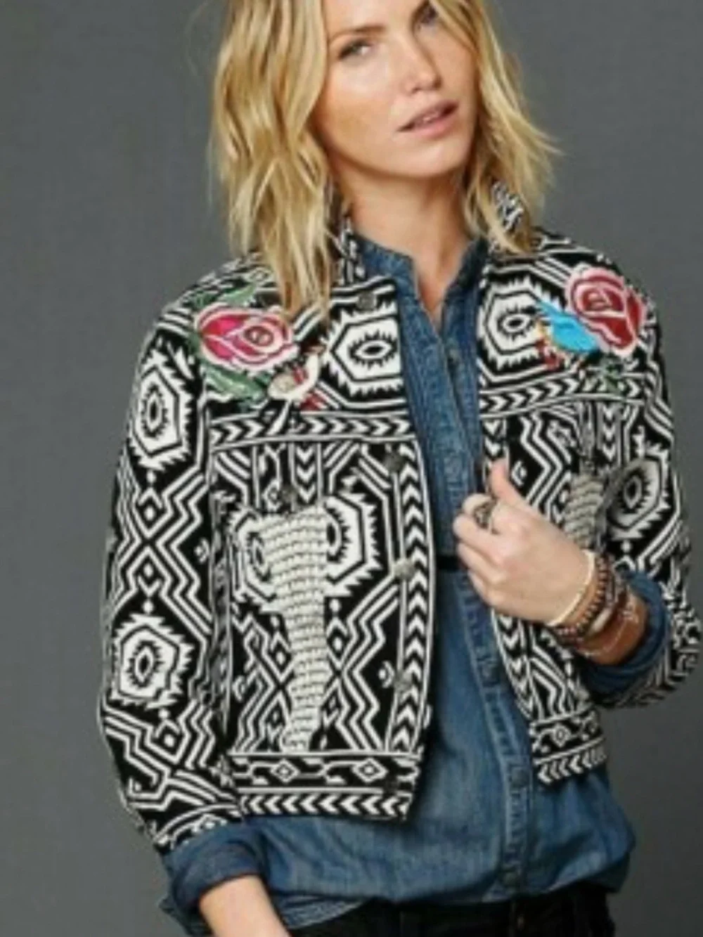 Free People New Romantics Native whisper jacket - Picture 4 of 12